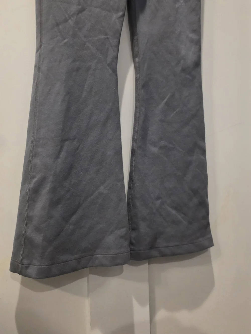 Nike Girl's Flare Leg Leggings NEW Gray High Rise Youth Kids Y2K